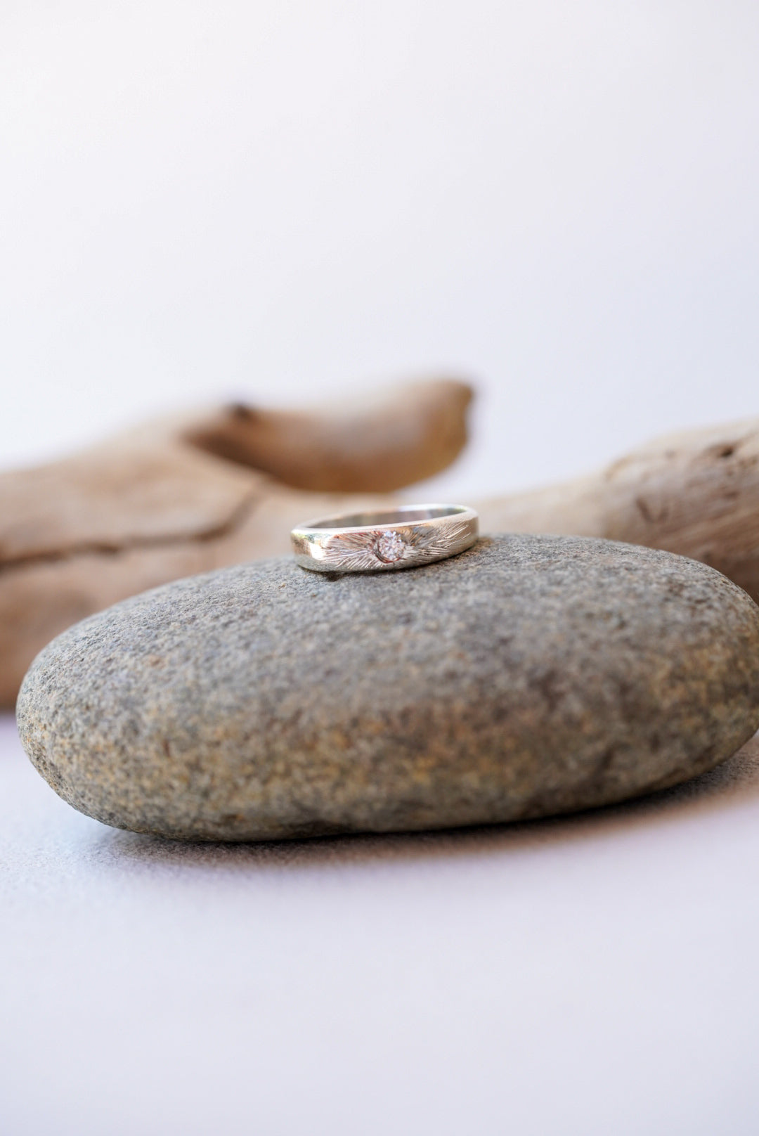Engraved Diamond Ring- Size 7.5