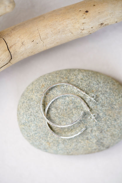 ALTHEA Hoop Earrings - Silver
