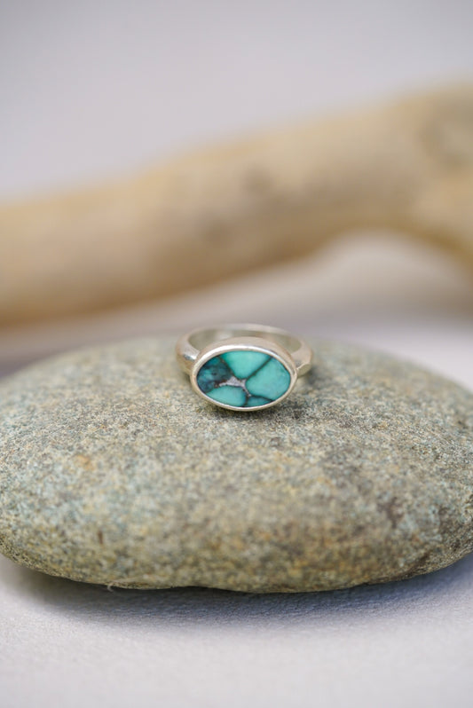 Snowville Variscite Ring- Size 5.5