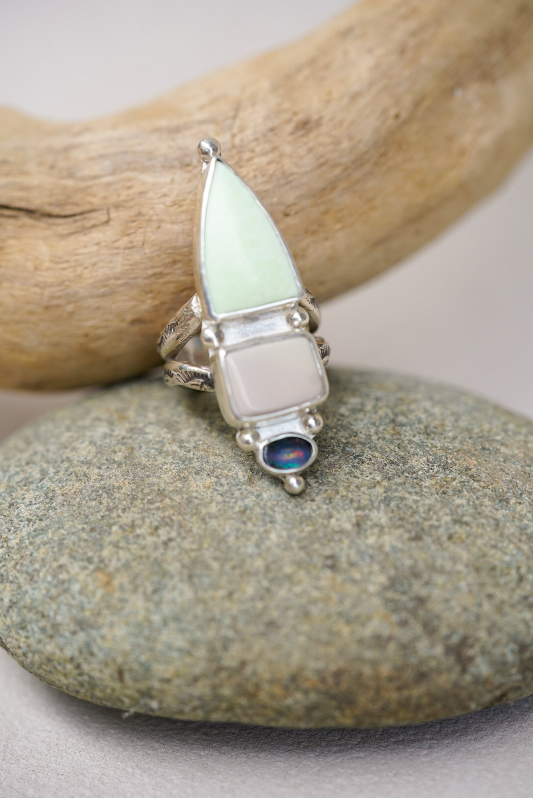 Triple Stone Ring- Size 6.5