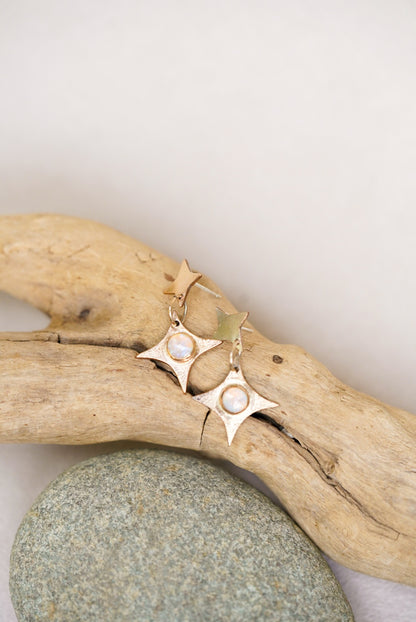 Starburst Opal Earrings