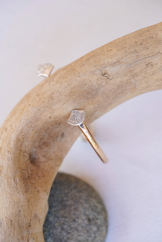 Moonstone Shell Cuff