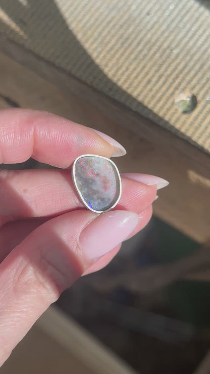 Australian Boulder Opal Bolo
